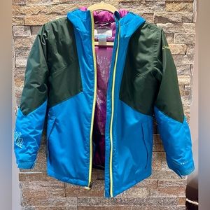 Girls' Columbia Youth Alpine Diva Jacket - Fjord Blue/Spruce sz 7/8